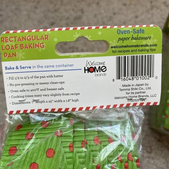 18 Pcs Baking Paper Bread Tray Rectangular Loaf Baking Pans Holiday Christmas - Picture 4 of 5